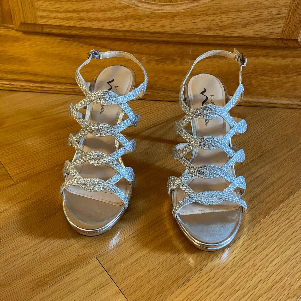 Formal Silver Sandals